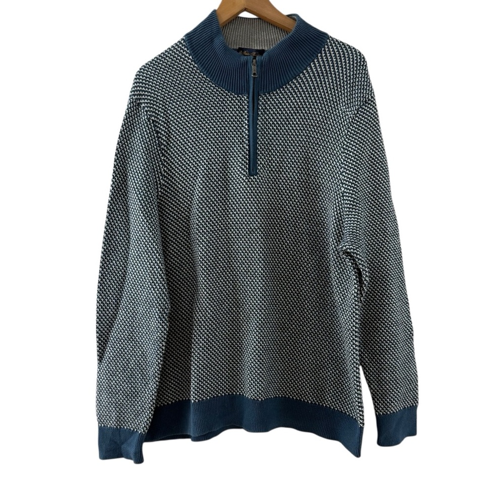 Brooks Brothers Supima Cotton 1/4 Quarter Zip Pullover Size XL